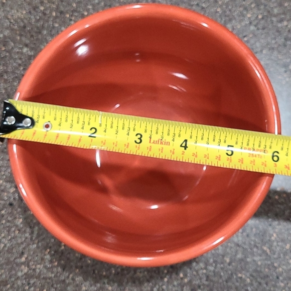 Chantal 2 pc set Bakeware 2 Cup Casserole 3 Cup Serving Bowl Sienna Orange Glaze - Picture 11 of 12